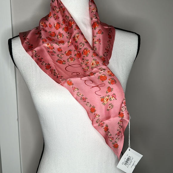 NWT Coach Silk Diamond Scarf - Picture 2 of 7